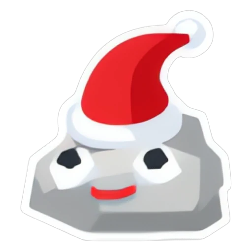 Santa Pet Rock Sticker in Adopt Me