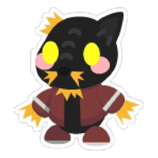 Scarecrow Cat Sticker in Adopt Me