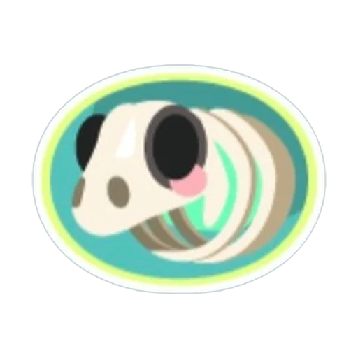 Sea Skeleton Panda Sticker in Adopt Me