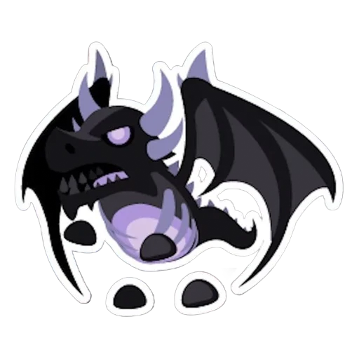 Теневой дракон (Shadow Dragon Animated Sticker) в Адопт Ми