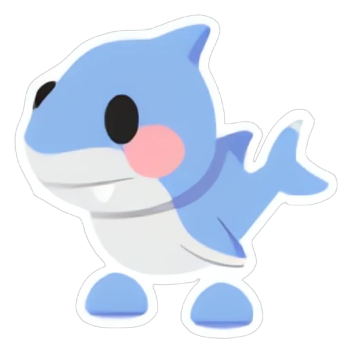 Shark Puppy Sticker in Adopt Me