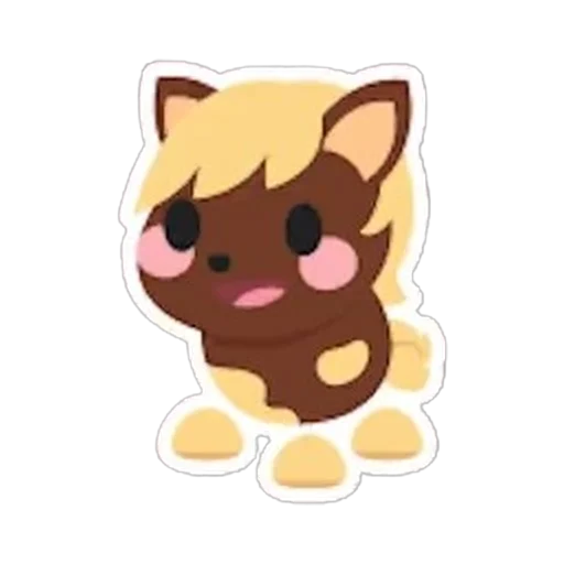 Shetland Pony Dark Brown Sticker in Adopt Me