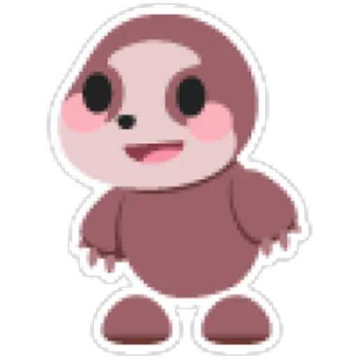 Sloth Sticker in Adopt Me