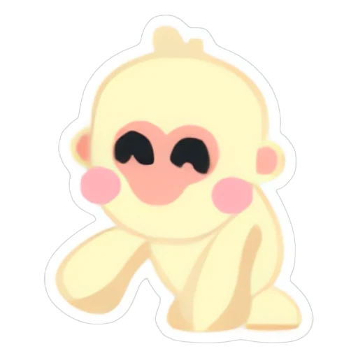 Стикер снежной обезьяны (Snow Monkey Sticker) в Адопт Ми