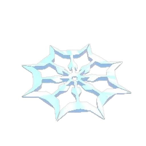 Летающий диск снежинки (Snowflake Flying Disc) в Адопт Ми