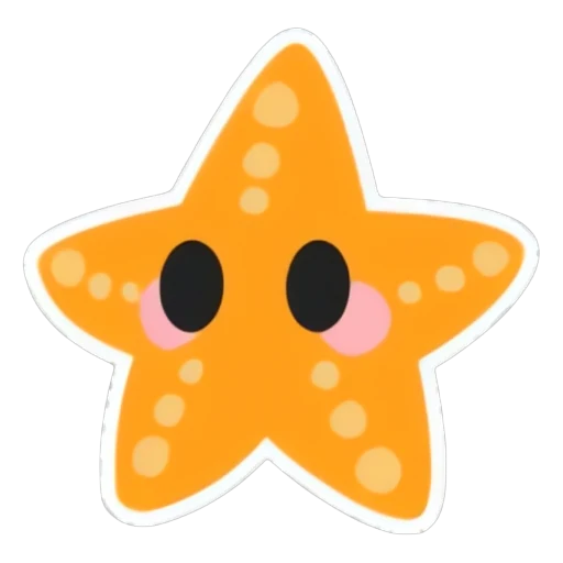 Наклейка с морской звездой (Starfish Sticker) в Адопт Ми