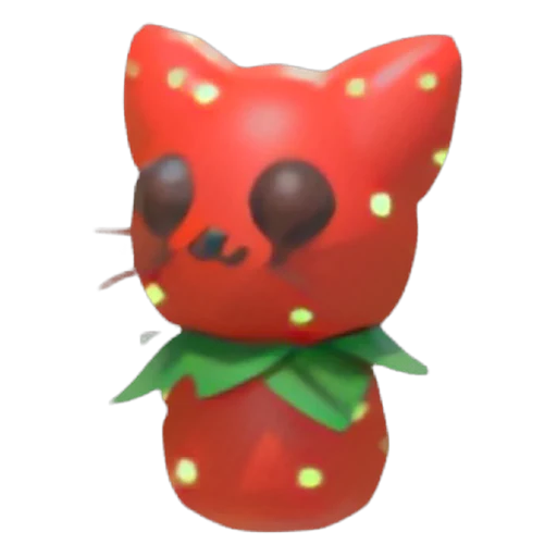 Strawberry Kitty Throw Toy in Adopt Me