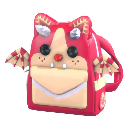 Strawberry Shortcake Bat Dragon Backpack in Adopt Me