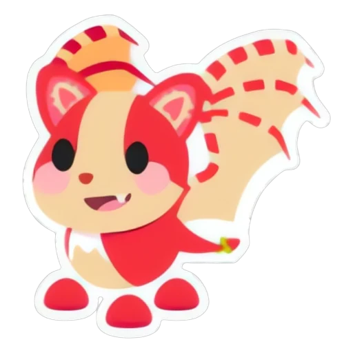 Strawberry Shortcake Bat Dragon Sticker in Adopt Me