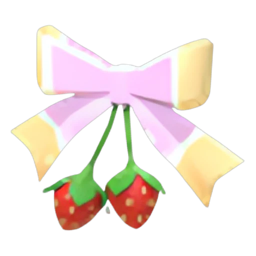 Клубничный бантик из песочного печенья (Strawberry Shortcake Bow) в Адопт Ми