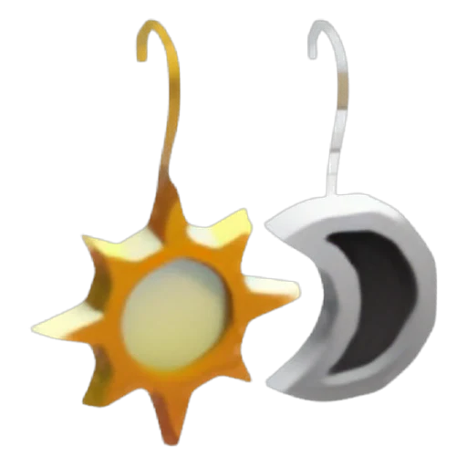 Sun & Moon Earrings in Adopt Me