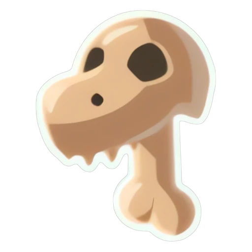 Наклейка с погремушкой тираннозавра (T-Rex Rattle Sticker) в Адопт Ми