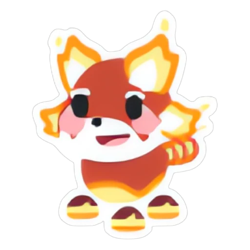 Наклейка «Поджаренная красная панда» (Toasty Red Panda Sticker) в Адопт Ми