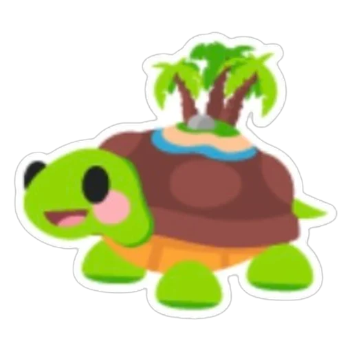 Наклейка тортуга-де-ла-исла (Tortuga de la Isla Sticker) в Адопт Ми