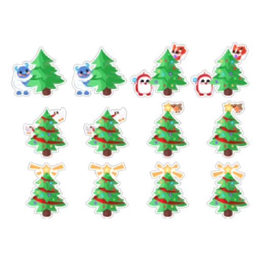 Анимированная наклейка «Украшение дерева» (Tree Decorating Animated Sticker) в Адопт Ми