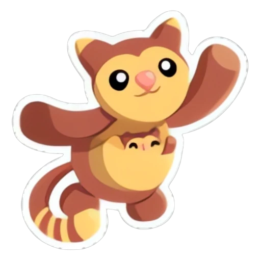 Tree Kangaroo Family Sticker in Adopt Me