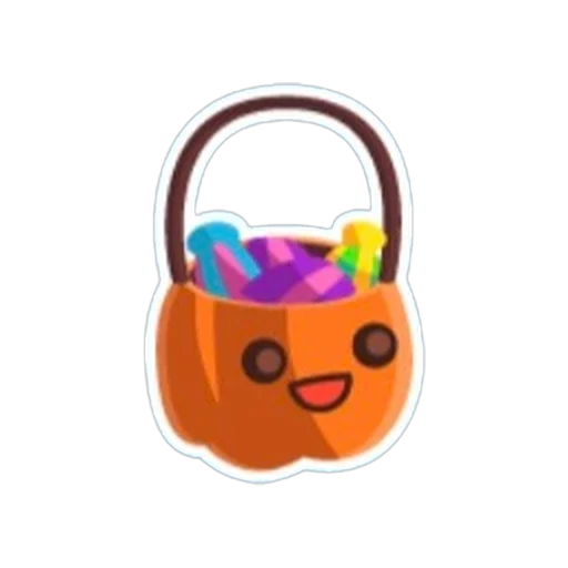 Trick or Treat Basket Sticker in Adopt Me