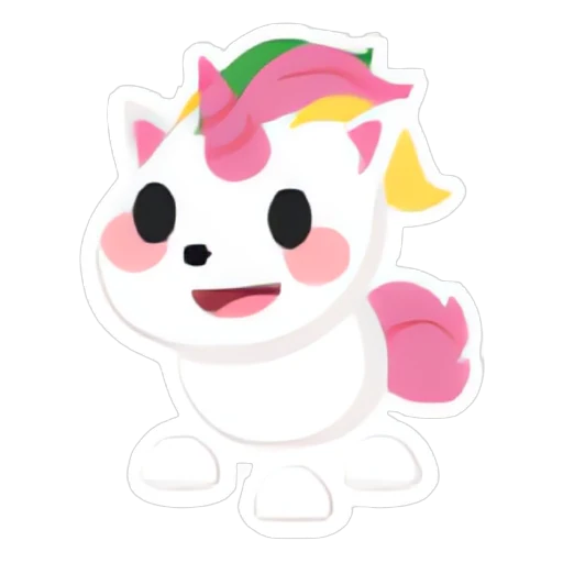 Стикер единорога (Unicorn Sticker) в Адопт Ми