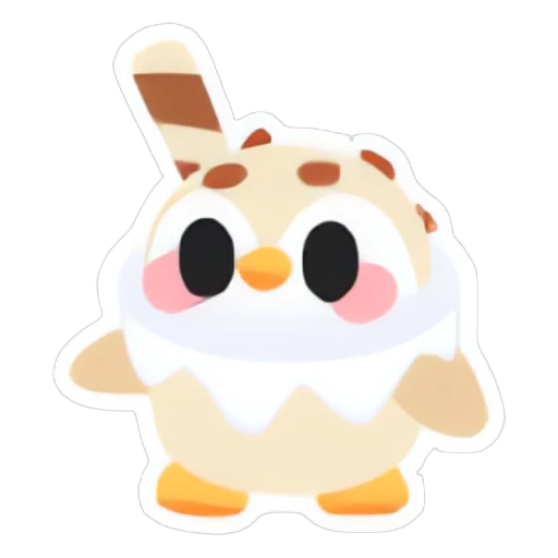 Vanilla Penguin Sticker in Adopt Me