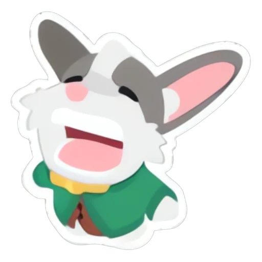 Наклейка «Вопящий мистер Вискерпипс» (Wailing Mr. Whiskerpips Sticker) в Адопт Ми