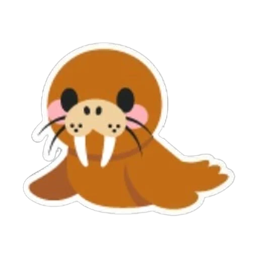 Стикер моржа (Walrus Sticker) в Адопт Ми