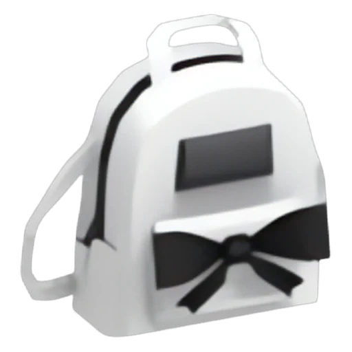 White Designer Backpack in Adopt Me