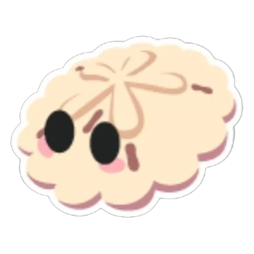 Наклейка с белым песочным долларом (White Sand Dollar Sticker) в Адопт Ми