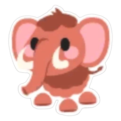 Woolly Mammoth Sticker in Adopt Me