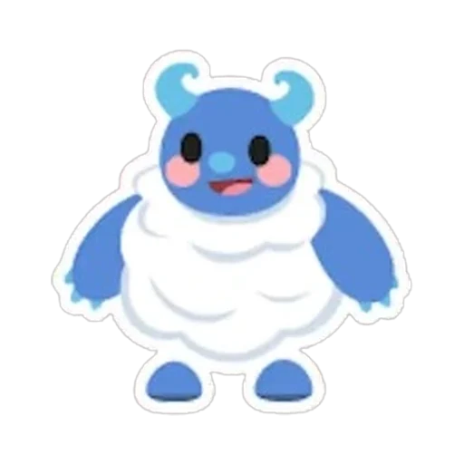 Стикер йети (Yeti Sticker) в Адопт Ми
