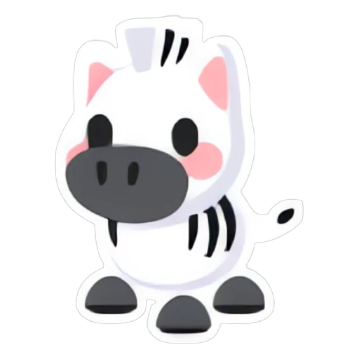 Zebra Sticker in Adopt Me