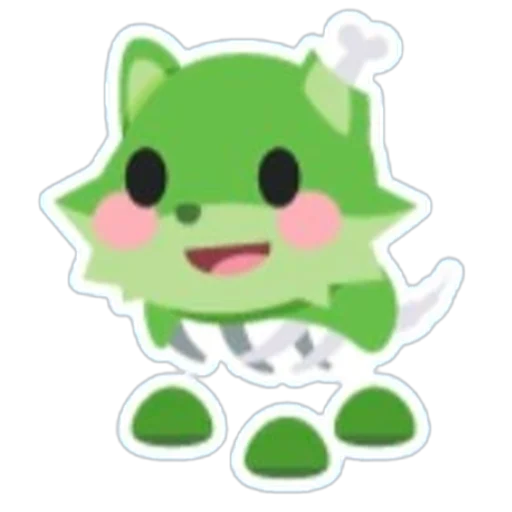 Zombie Wolf Sticker in Adopt Me
